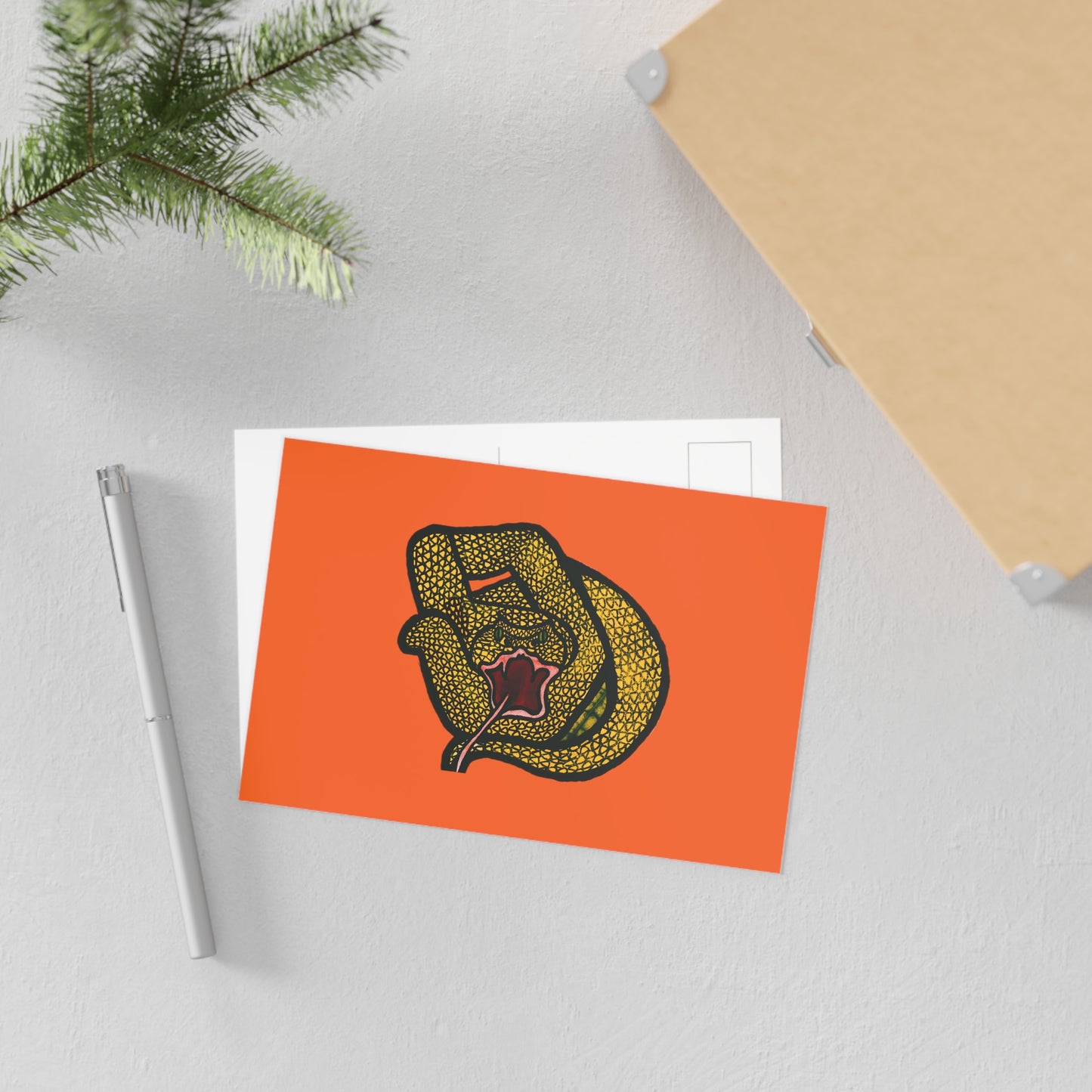 Fine Art Postcard Snake
